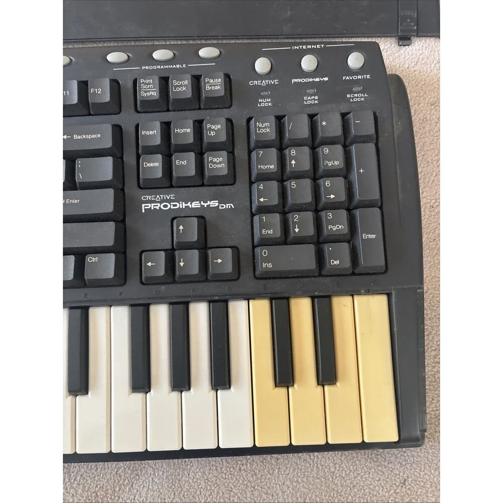 Creative Prodikeys CF0020 Music Multimedia Keyboard PS/2 PS2